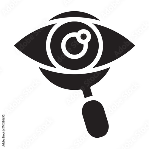 Fraud Detection Vector Glyph Icon Design
