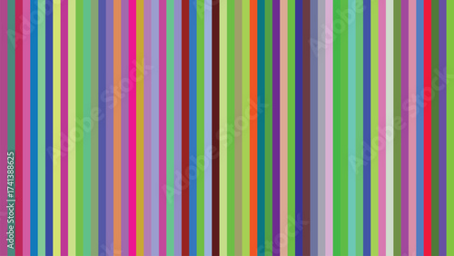 Colorful Vertical Stripes Background Abstract Design with Various Shades
