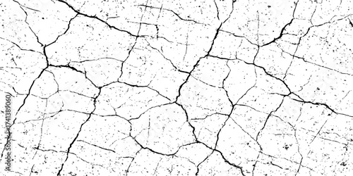 An old cracked wall texture with peeling paint and damage