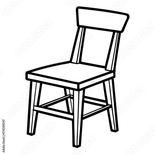 wooden chair isolated on white, Epa file. 
