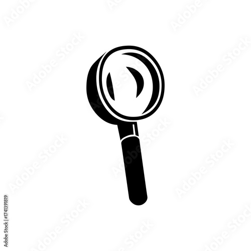 magnifying glass isolated on white background