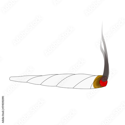 Animation of a Joint Cannabis