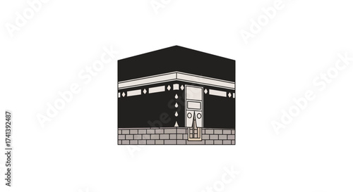 The Kaaba Islams holiest site a cube-shaped building in Mecca.