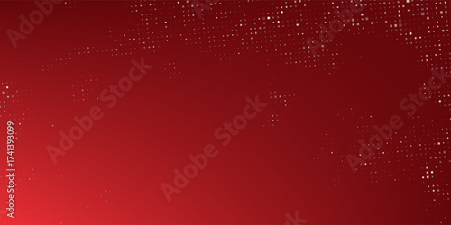 Red diagonal geometric shape with halftone. Modern fiber textured vector eps 10