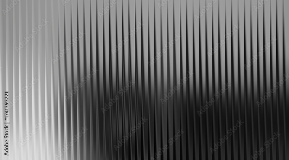 Fototapeta premium Abstract vertical ribbed texture in grayscale tones