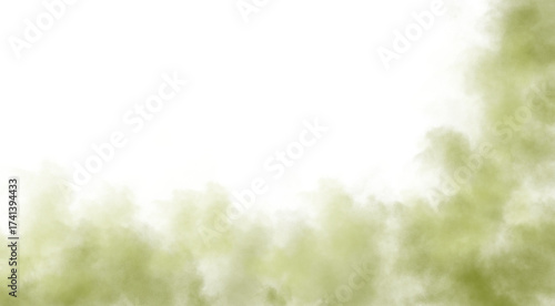 Ethereal green mist frames a dark void