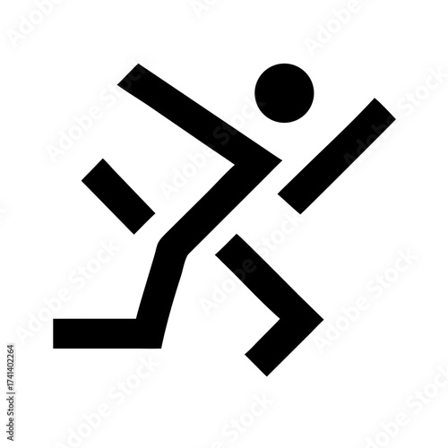 Vector art of runner