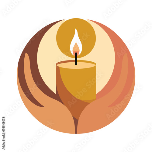 World Hospice and Palliative Care Day vector illustration, compassion awareness design, medical support, dignity, humanity, healthcare poster for global non profit campaign