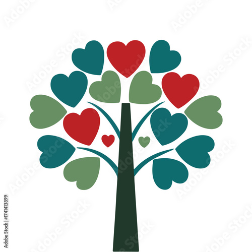 Minimal vector illustration for World Hospice and Palliative Care Day, international healthcare awareness design, support, compassion, dignity, humanity for medical and non profit campaigns