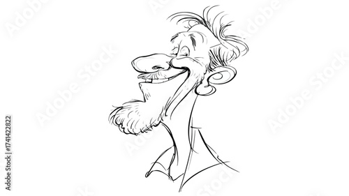 Single Line Caricature: Capturing Humor and Insight in a Simple Stroke