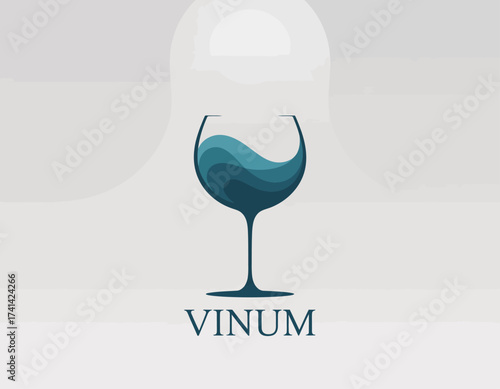 Featuring a wine glass filled with flowing liquid, this image represents indulgence and sophistication, ideal for wine brands or classy dining establishments.