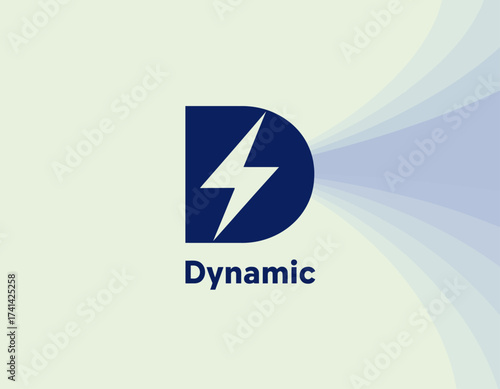 A bold and dynamic representation of a lightning symbol, illustrating energy, power, and motion in a contemporary style with vibrant colors to evoke feelings of excitement and intensity.