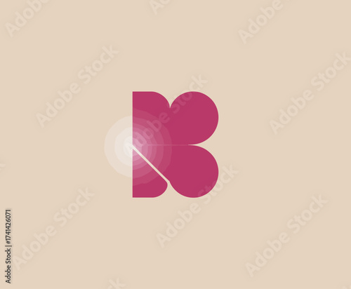 This logo showcases a modern and stylish design with rounded elements, emphasizing creativity and innovation in branding for various industries and businesses.