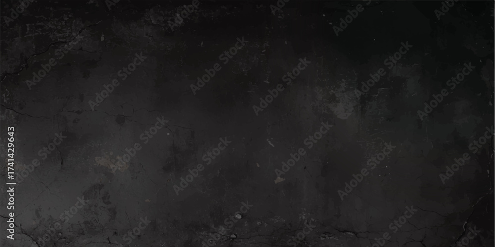 Fototapeta premium Old, dark grunge film strip texture against a rough concrete wall surface background.