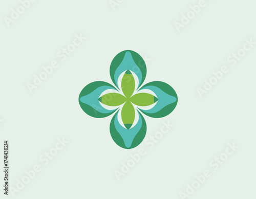 This beautifully crafted green clover design represents wellness, luck, and harmony, making it ideal for wellness brands or eco-friendly initiatives focused on nature.