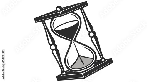 Hourglass: The timeless symbol of fleeting moments, as sand slowly trickles through an intricately designed hourglass, symbolizing the passage of time and the value of each second.