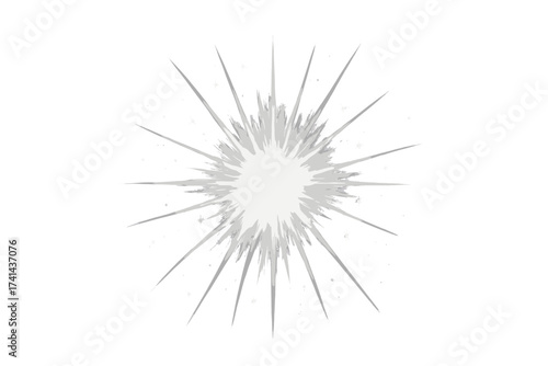 Bright star burst with transparent glow, sparkling light effect, radiant glow with rays and shine particles, luminous star sparkle vector illustration on transparent background
