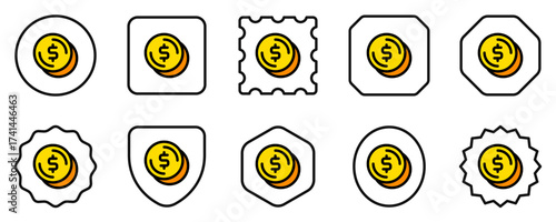 Editable coin change vector icon. Part of a big icon set family. Finance, business, investment, accounting. Perfect for web and app interfaces, presentations, infographics, etc