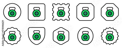 Editable kettlebell vector icon. Part of a big icon set family. Perfect for web and app interfaces, presentations, infographics, etc