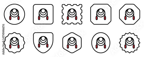 Editable skipping rope vector icon. Part of a big icon set family. Perfect for web and app interfaces, presentations, infographics, etc