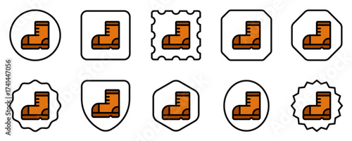 Editable shoe, boot vector icon. Part of a big icon set family. Perfect for web and app interfaces, presentations, infographics, etc