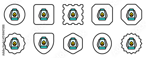 Editable lantern vector icon. Part of a big icon set family. Perfect for web and app interfaces, presentations, infographics, etc