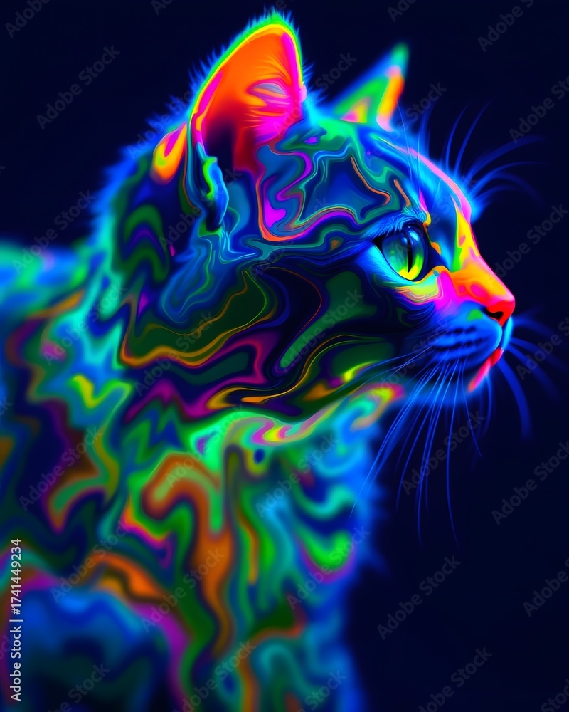 Fototapeta abstract colorful background with water drops