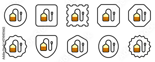 Editable teabag vector icon. Part of a big icon set family. Perfect for web and app interfaces, presentations, infographics, etc