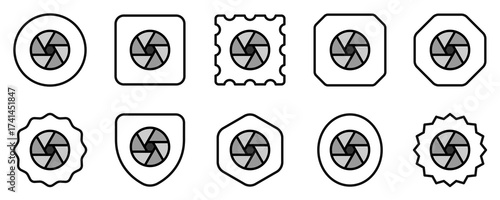 Editable aperture vector icon. Part of a big icon set family. Perfect for web and app interfaces, presentations, infographics, etc