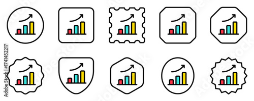 Editable bar chart, investment profit vector icon. Part of a big icon set family. Perfect for web and app interfaces, presentations, infographics, etc