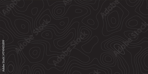 black wave paper curved reliefs abstract background  Abstract topographic contours map background