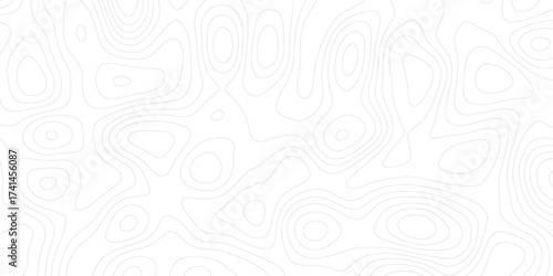 White wave paper curved reliefs abstract background, Abstract topographic contours map background