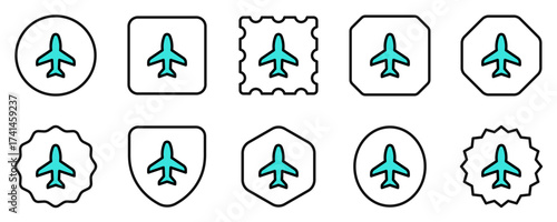 Editable vector airplane mode on icon. Part of a big icon set family. Perfect for web and app interfaces, presentations, infographics, etc