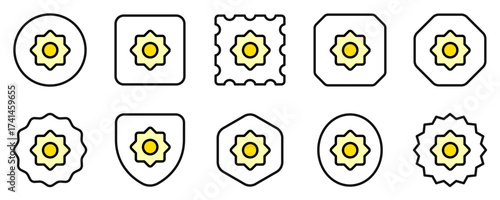 Editable vector sun, screen brightness icon. Part of a big icon set family. Perfect for web and app interfaces, presentations, infographics, etc