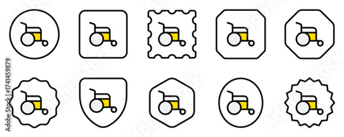 Editable disability, wheelchair access vector icon. Part of a big icon set family. Perfect for web and app interfaces, presentations, infographics, etc
