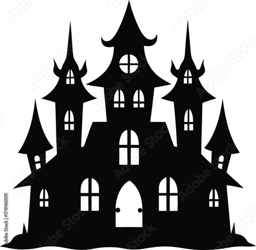 Spooky Castle Silhouette