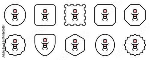 Editable baby, nursing room vector icon. Part of a big icon set family. Perfect for web and app interfaces, presentations, infographics, etc