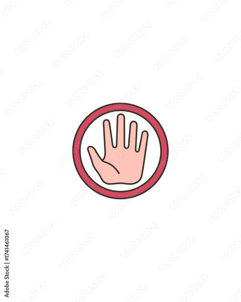 Obraz premium stop hand sign