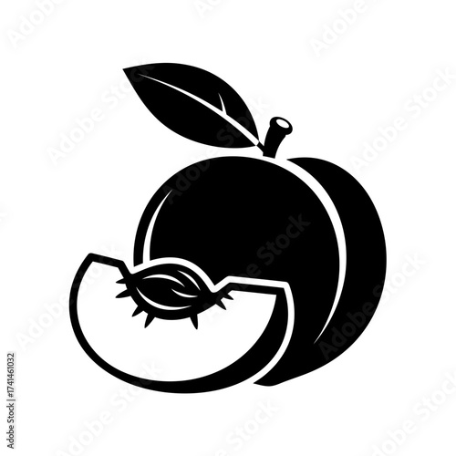“A minimalist black and white vector illustration of a computer RAM chip icon. The design features a rectangular microchip with rounded corners, detailed with small contact pins on both sides, and the