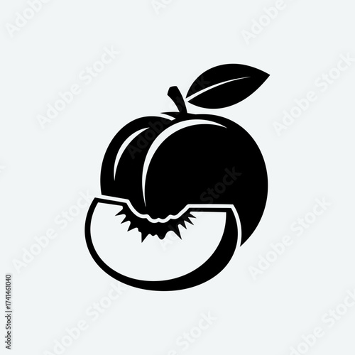 “A minimalist black and white vector illustration of a computer RAM chip icon. The design features a rectangular microchip with rounded corners, detailed with small contact pins on both sides, and the