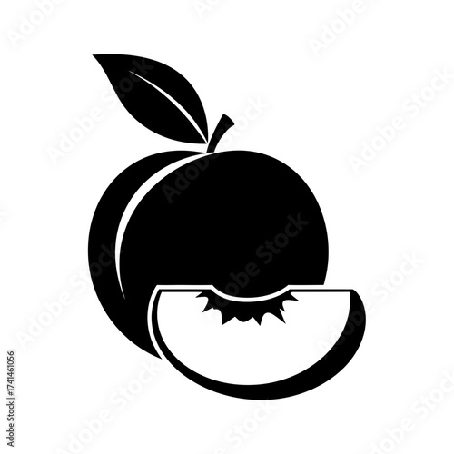“A minimalist black and white vector illustration of a computer RAM chip icon. The design features a rectangular microchip with rounded corners, detailed with small contact pins on both sides, and the