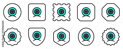 Editable vector webcam desktop camera icon. Part of a big icon set family. Perfect for web and app interfaces, presentations, infographics, etc