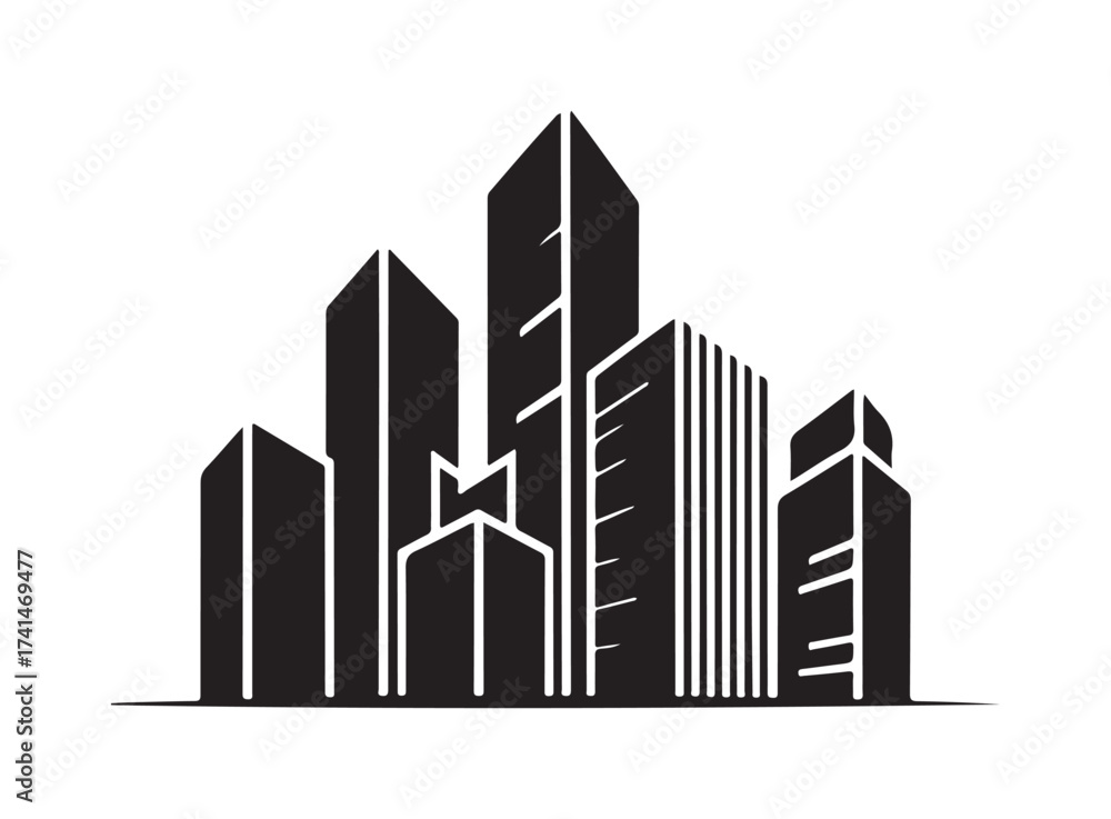 Obraz premium Building icon, City, real estate, Architecture buildings icons, Building web icons, vector illustration EPS 10.