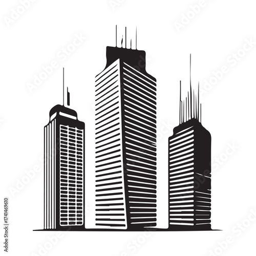 Building icon set, mosque, skyscraper, factory, architecture, city and more, building web icons, vector illustration EPS 10.