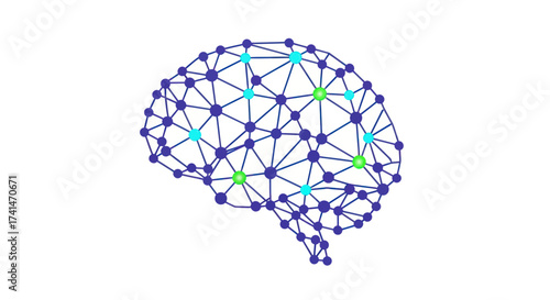 Abstract Neural Network Representation of a Human Brain.