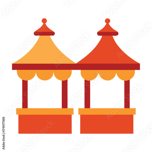 house on a white background