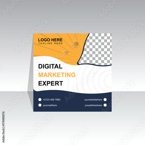 Digital Marketing Social Media Post Design.