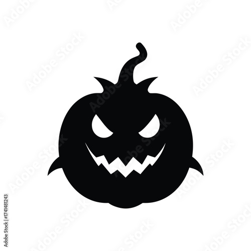 silhouette-of-a-hunted-pumpkin-vector-art-illustration