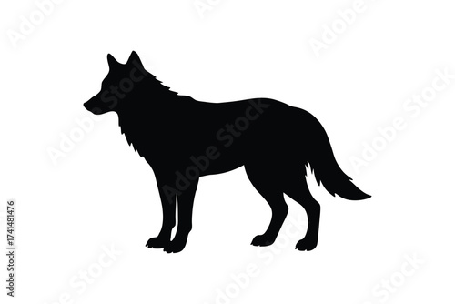 silhouette-of-a-wolf-barking