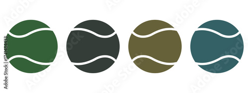 “Colorful Sports Balls Vector Set – Basketball, Tennis & Round Game Icons for Playful and Modern Designs”